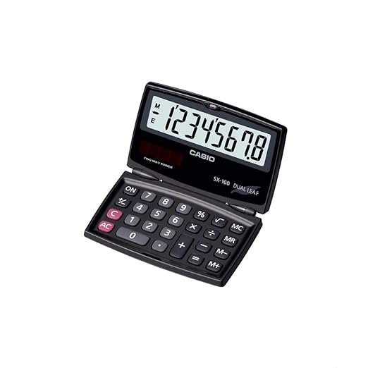 Casio SX-100 (8 Digits) Mini Pocket Flap Calculator (B10)