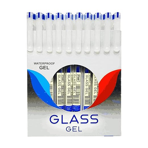 Flair Glass Gel Pen Blue-Pack Of 10 (B10)