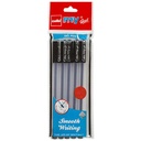 Cello My Gel Pen Black 0.6mm-Pack Of 5 (B40)