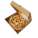 Pizza Box 3 Ply Plan Corrugated Brown 7x7x1.5-Pack Of 100