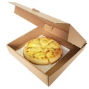 Pizza Box 3 Ply Plan Corrugated Brown 8x8x1.5-Pack Of 100