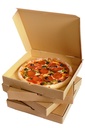 Pizza Box 3 Ply Plan Corrugated Brown 10x10x1.5-Pack Of 100 XXX