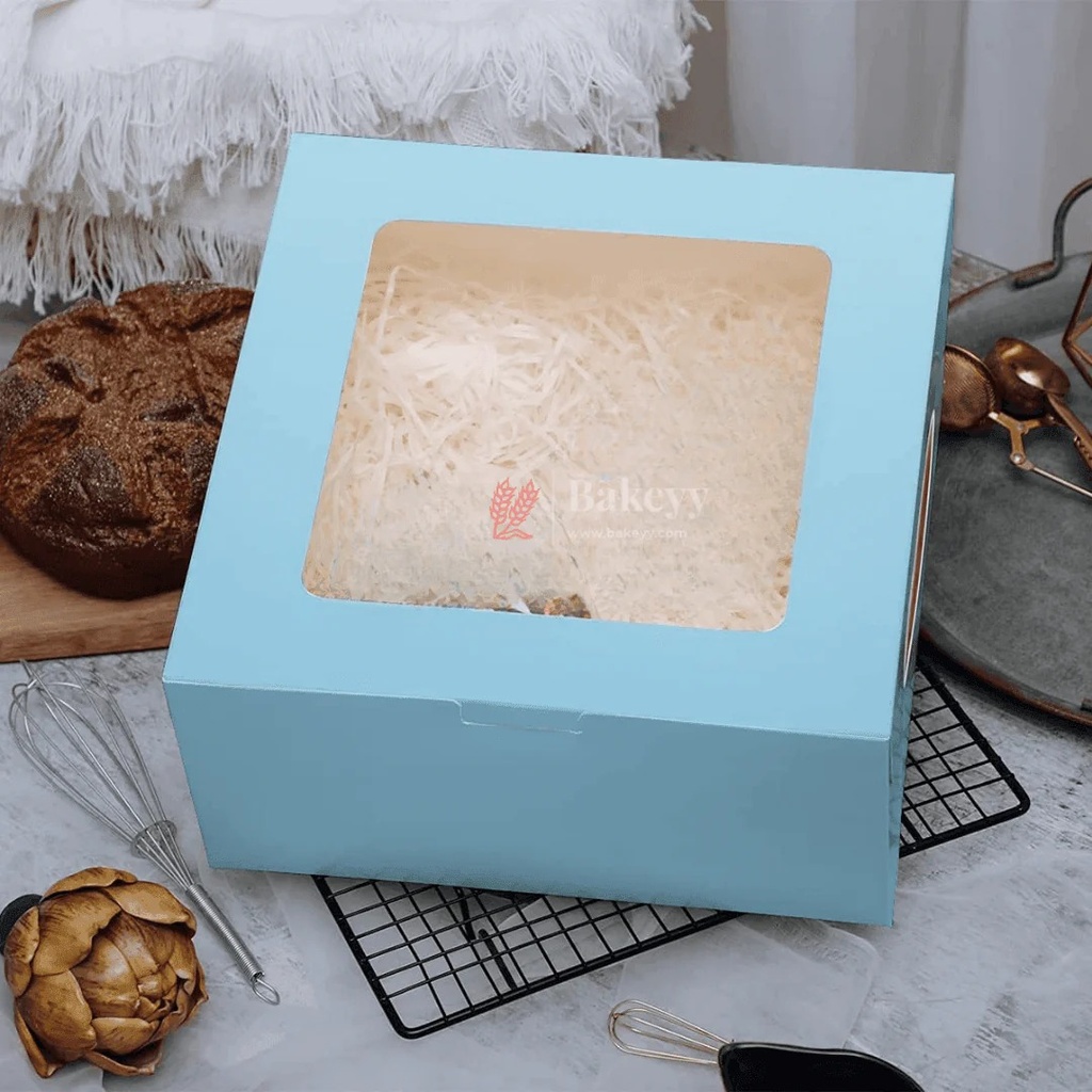 Premium Window Cake Box & Pastry Box 10x10x5-Pack Of 25 (1kg Cake) XXX