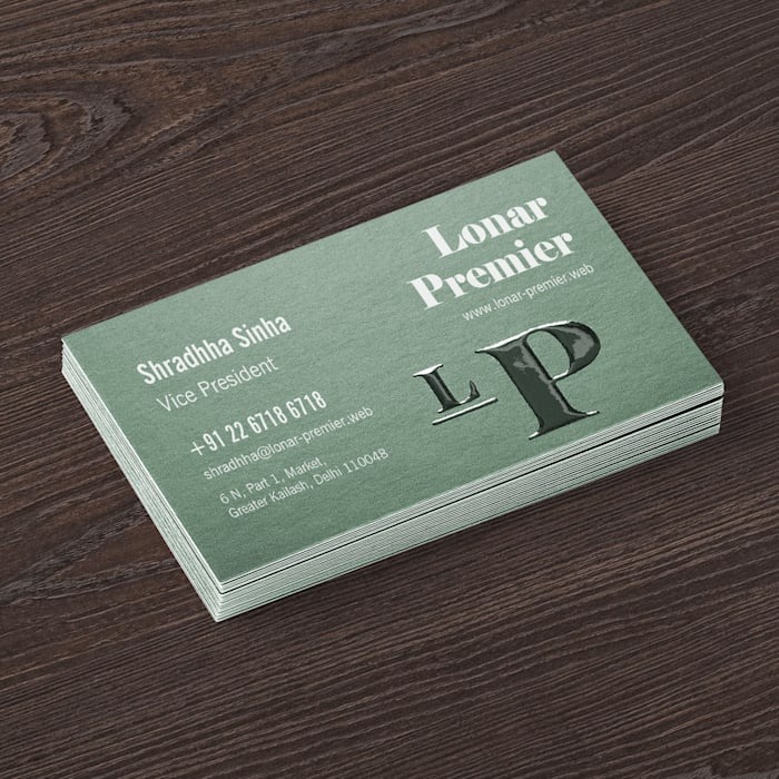 Matt UV Card 350 Gsm Single UV / Front & Back Print Multi Colour Visiting Card 1000 Pcs