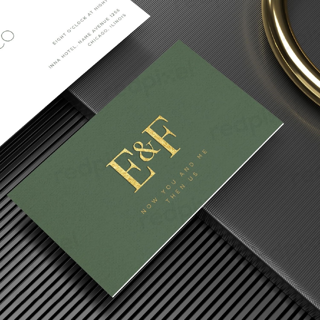 Gold Foil Card 500 Gsm Single Foil and Front & Back Print, Multi Colour Visiting Card