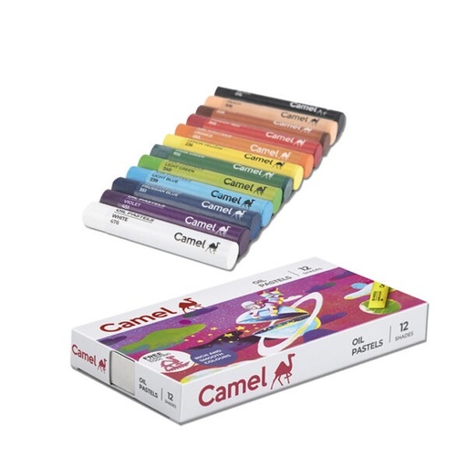 [P5146]  Camel Oil Pastels 12 Shades (B20)