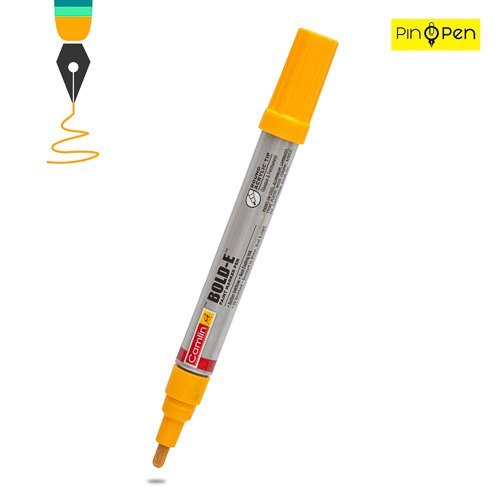 [P4209] Camlin Bold-E Paint Marker Yellow-Pack Of 10 (B42)