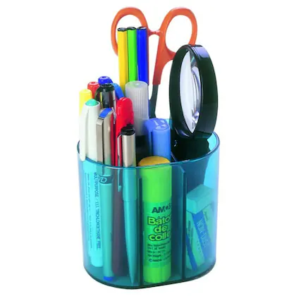 [P3020] Oddy Pen Stand Multi-Purpose Pen Holder Tumbler Transparent (B18)
