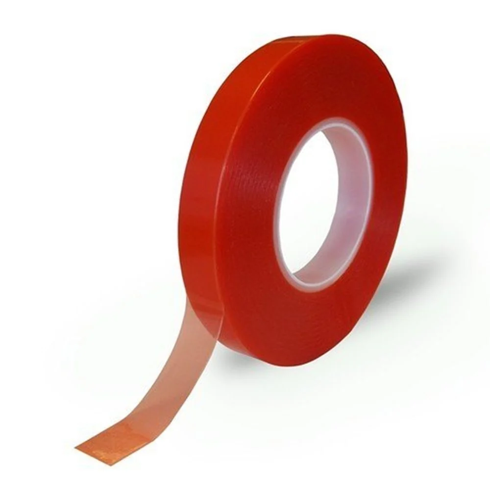 [P5670] Kansuee Double Side Red Polyester Tape 0.5 Inch 12mm x 35 Meter (B116)