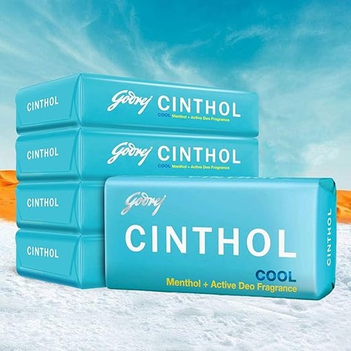 [P5994] Cinthol Cool Menthol Soap 100gm-Pack Of 4 (B36)