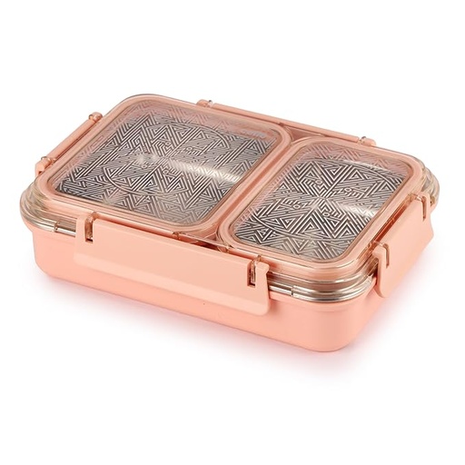 [P6060] Cello Duo Medium Insulated Lunch Box with Stainless Steel Inner (B32)