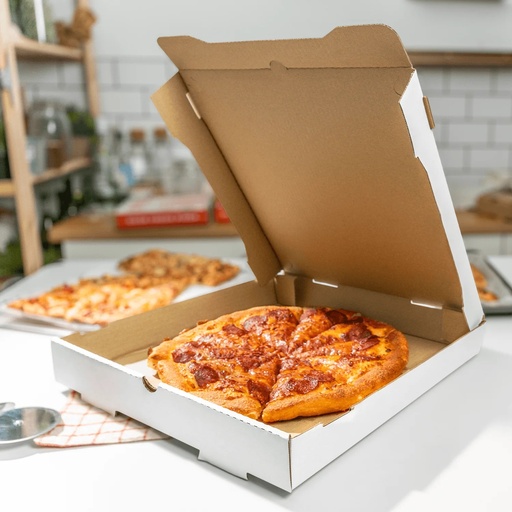 [P6248] Pizza Box Duplex White 10x10x2-Pack Of 100
