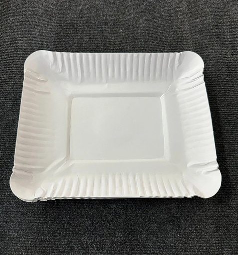 [P6354] Paper Plates 7x7 Inch Square FBB-Pack Of 25