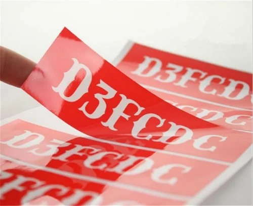 [P6490] Sticker With Lamination Multi Colour Print 1000 Pcs (Per Square Inch Rate)