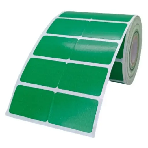 [P4307] Green 38mmx25mm/2up (1.5x1 Inch) 3500 Sticker Ribbon Barcode Label (B48)