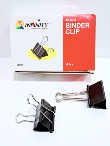 [P4022] Infinity Binder Clip 51mm-Pack Of 12 (B12)