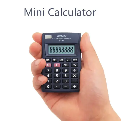 [P4500] Casio HL-4A (8 Digits) Mini Pocket Calculator (B10)