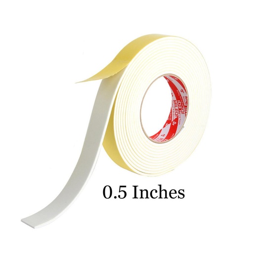 [P4840] Kansuee Double Side Foam Tape 0.5 Inch 12mm x 3.5 Meter (B288)