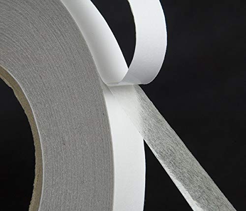[P4822] Kansuee Double Side Tissue Tape 0.75 Inch 18mm x 10 Meter-Pack of 8 (B24)