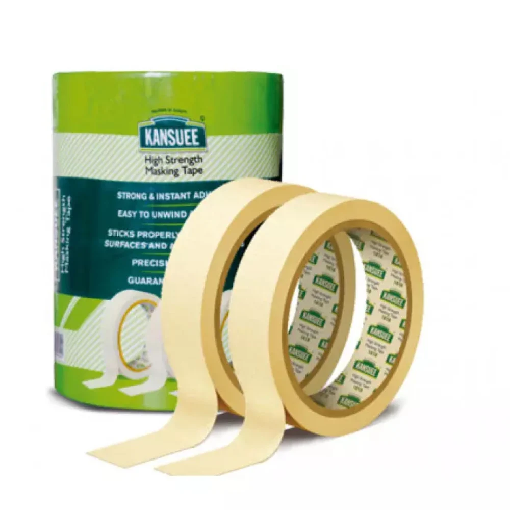 [P4854] Kansuee Masking Tape 1 Inch 24mm x 18 Meter-Pack of 6 (B56)