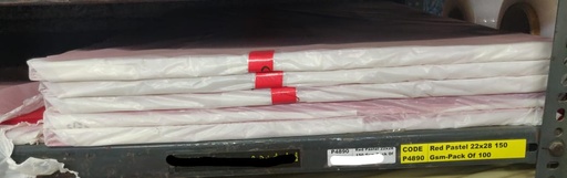 [L4890] Red Pastel 22x28 180 Gsm-Pack Of 10 (B70)